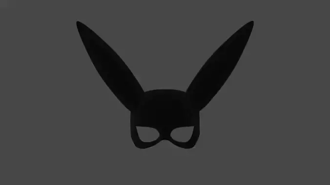 Black Bunny Ear Mask