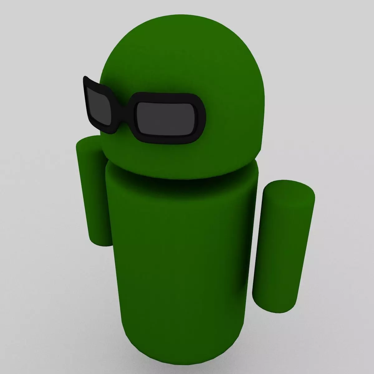 New Android Free low-poly 3D model_0
