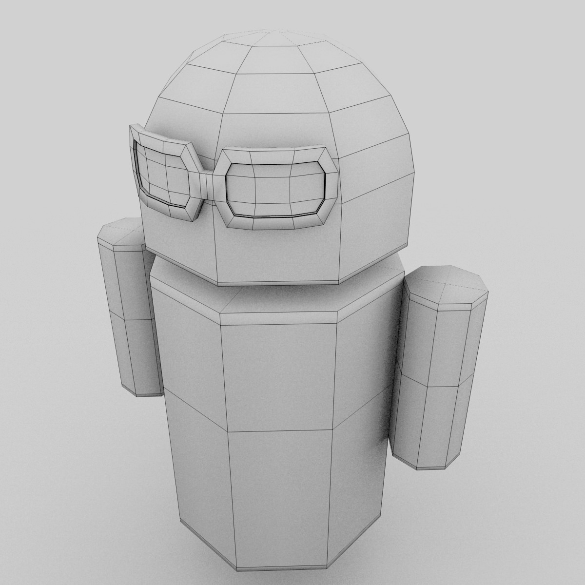 New Android Free low-poly 3D model_4