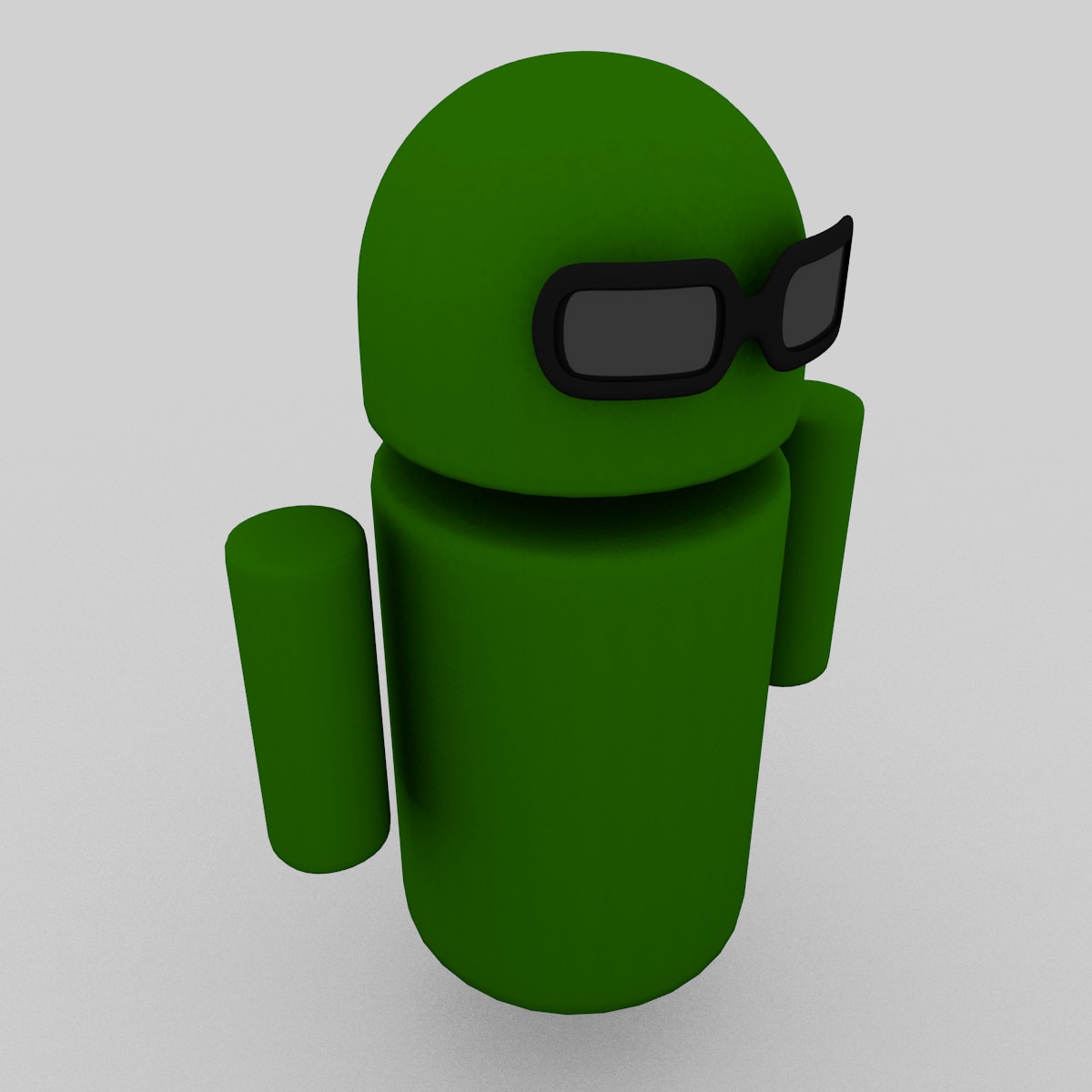 New Android Free low-poly 3D model_3