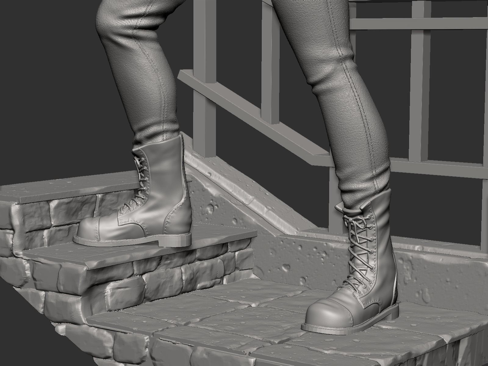 Jill Valentine Statue - Resident Evil 3 3D print model_16