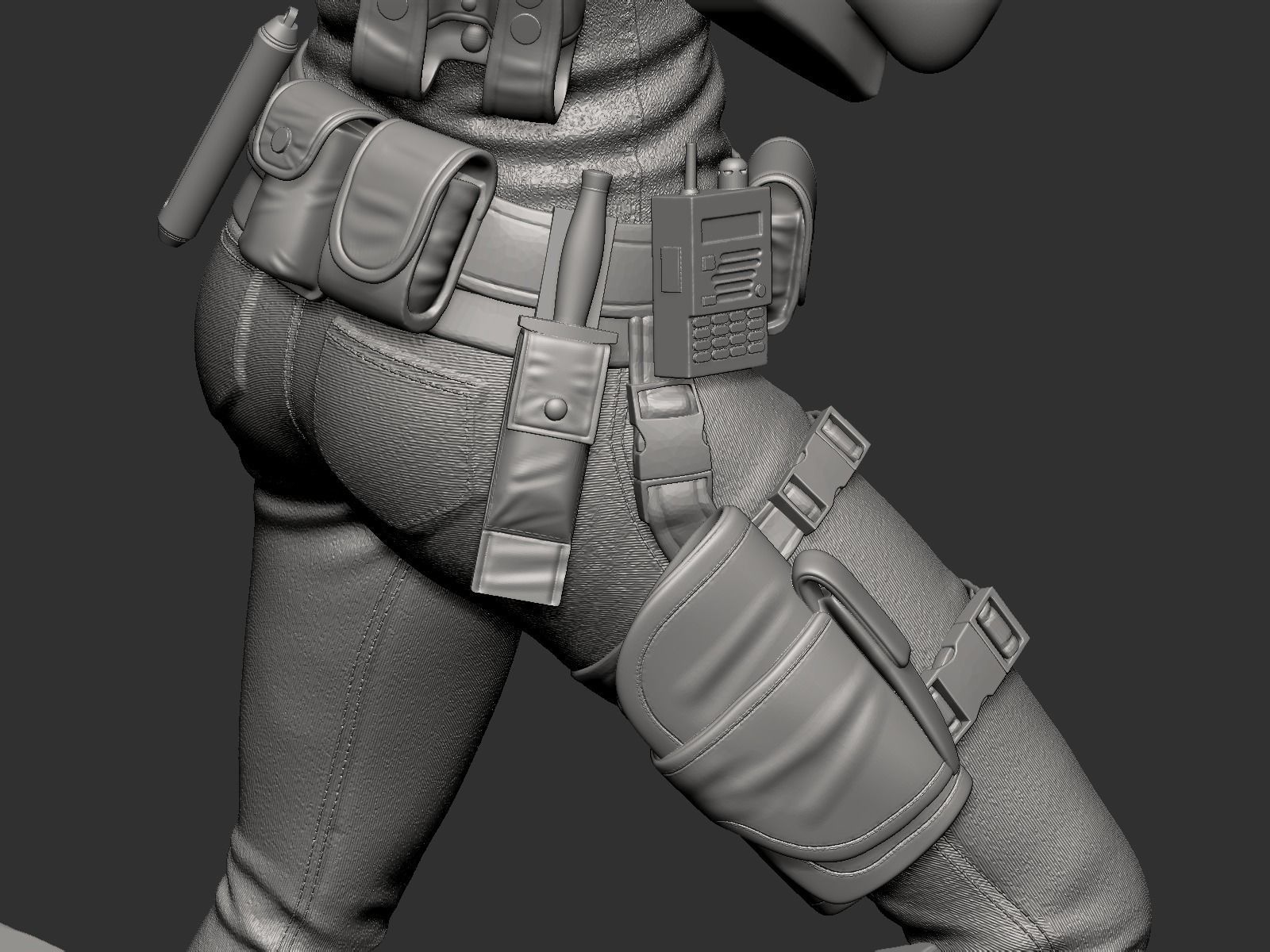 Jill Valentine Statue - Resident Evil 3 3D print model_17