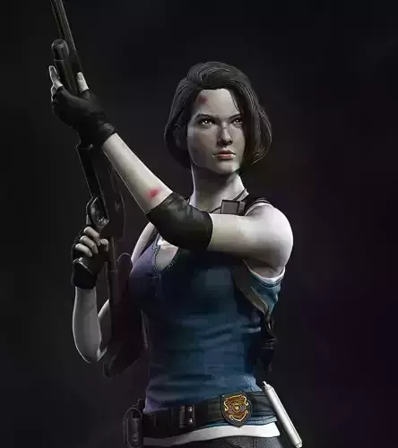 Jill Valentine Statue - Resident Evil 3 3D print model