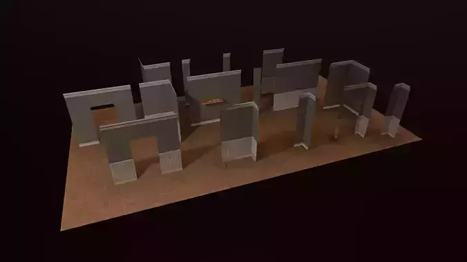 Modular Walls - PBR Model