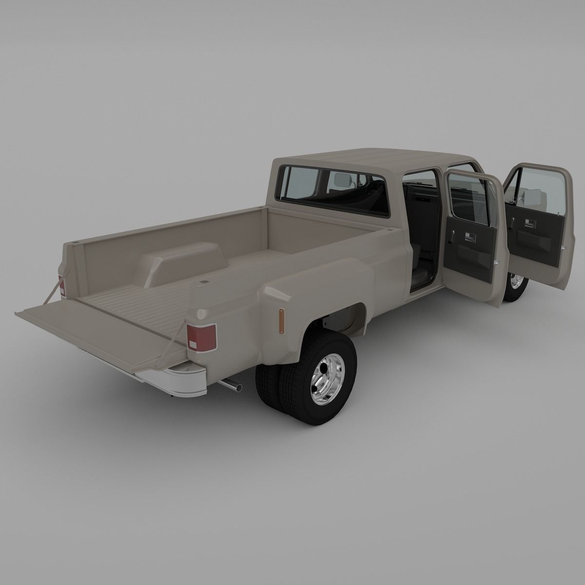 Pick-up 5 pickup truck 3D model_5