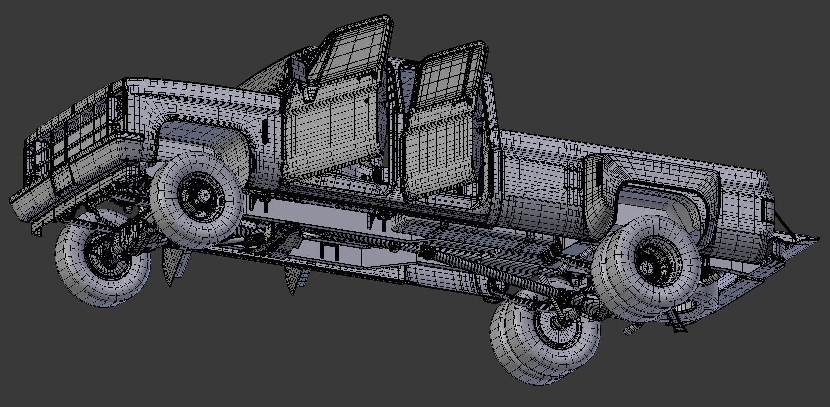 Pick-up 5 pickup truck 3D model_7