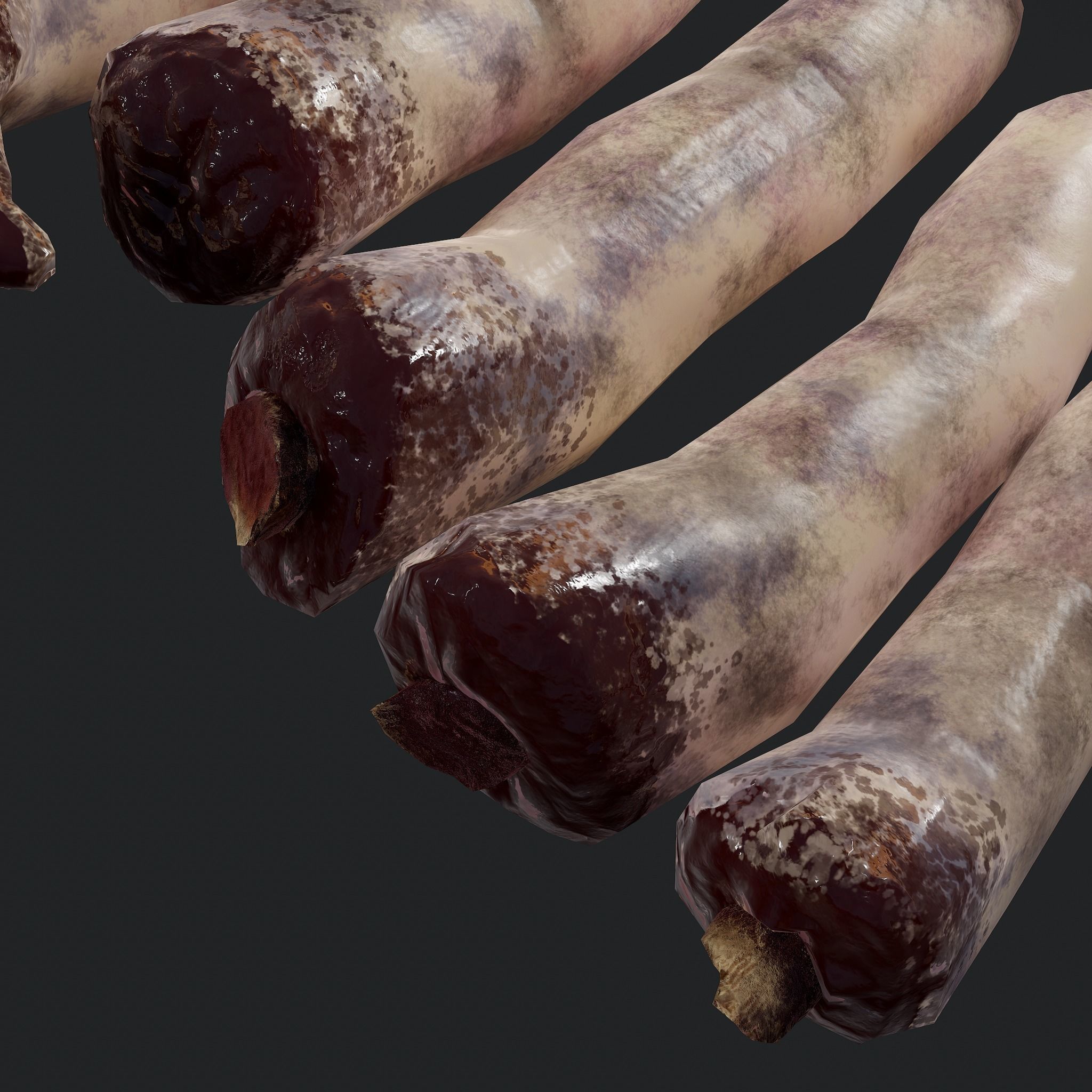 Severed Fingers and Heart 3D Model Set 3D Model Collection_19