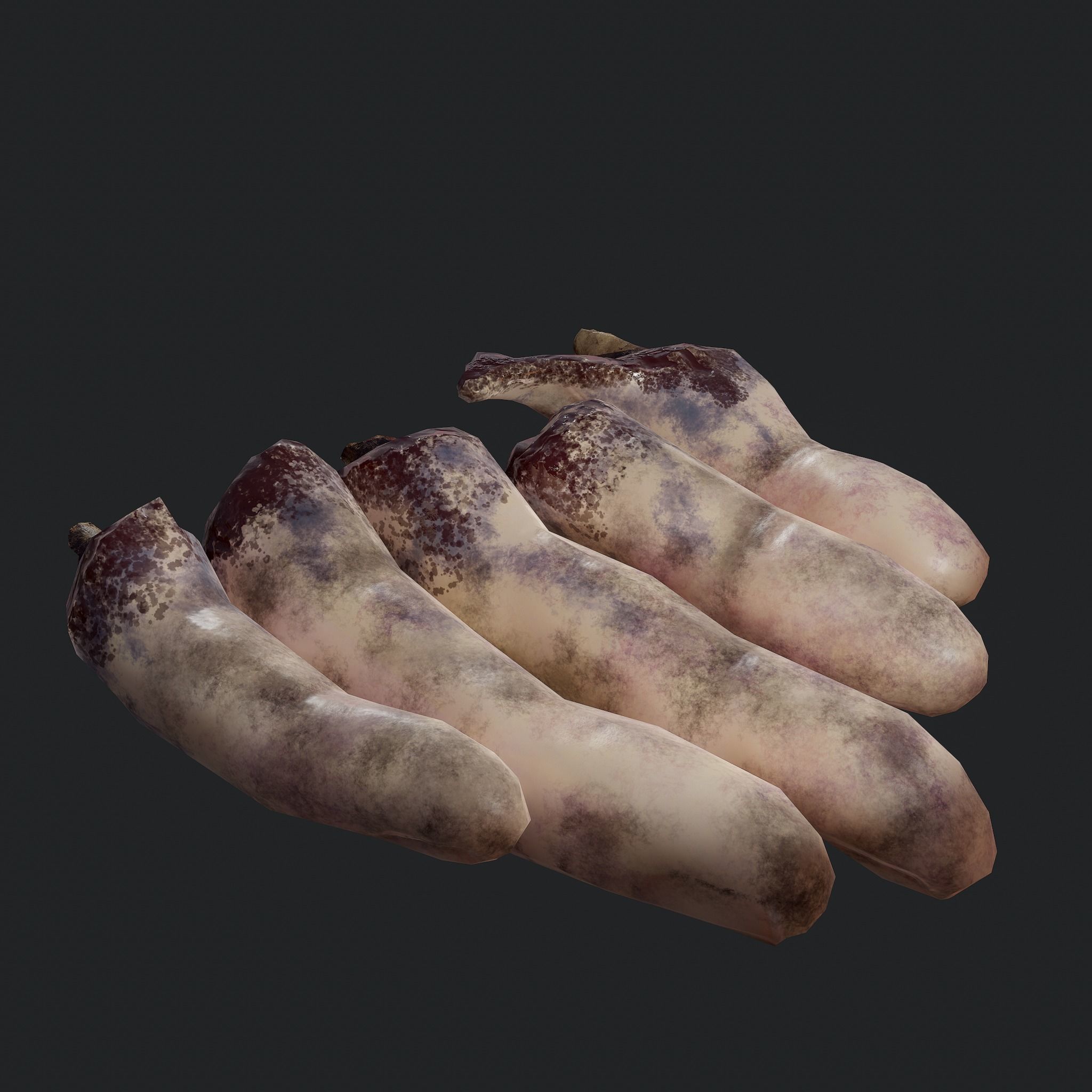 Severed Fingers and Heart 3D Model Set 3D Model Collection_22