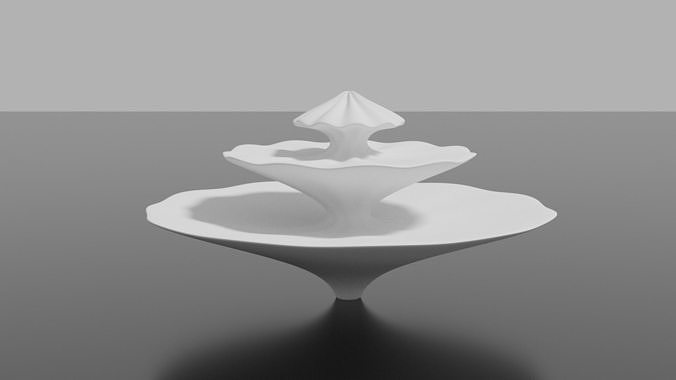 white fountain Free 3D model