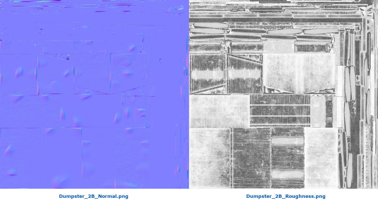 Dumpster 2B Low-poly 3D model_13