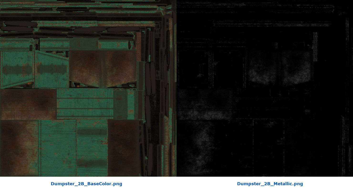 Dumpster 2B Low-poly 3D model_12