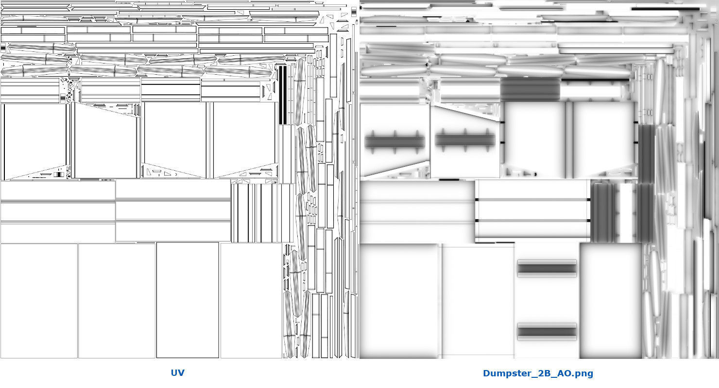 Dumpster 2B Low-poly 3D model_11