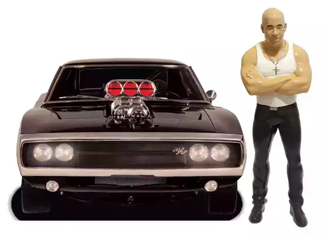 Vin Diesel Toretto Fast and Furious 3D printing ready stl  3D print model
