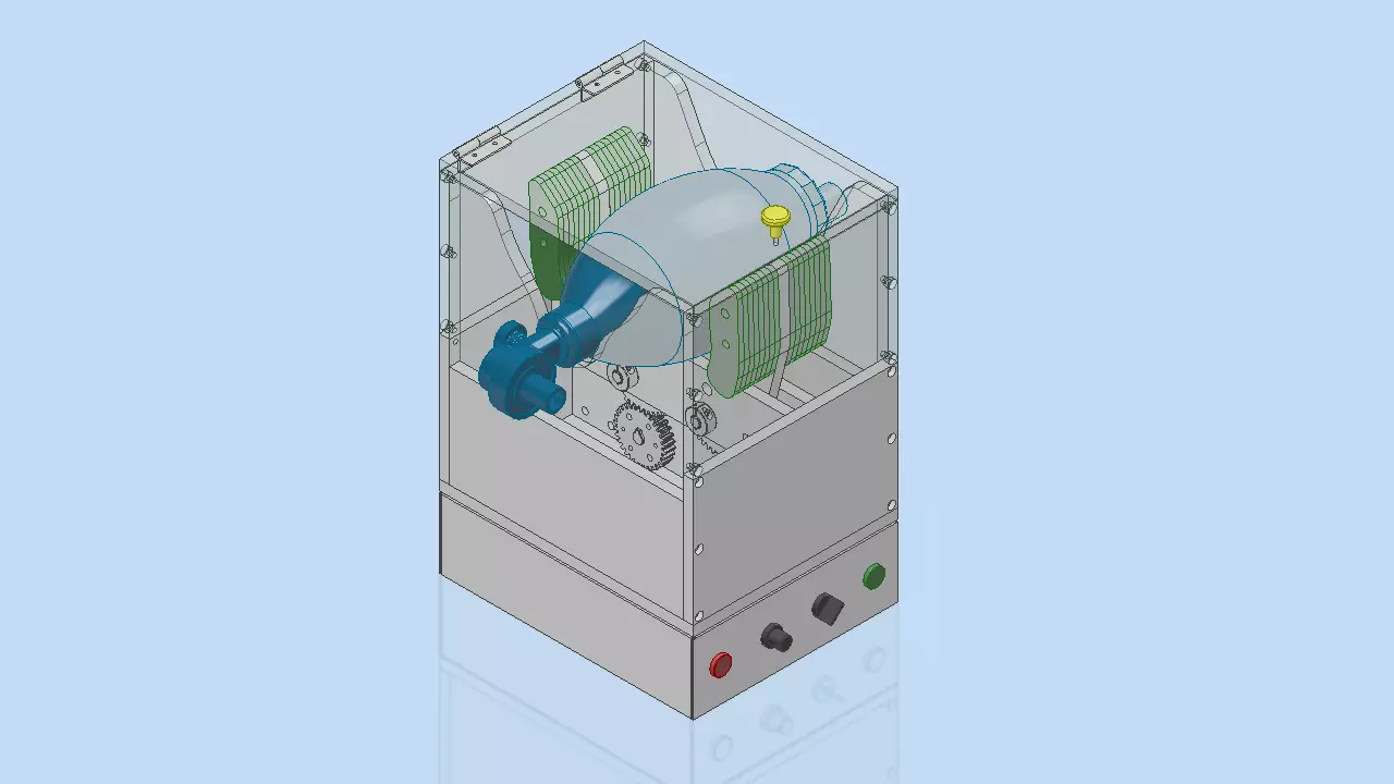 Ventilator machine Free 3D model