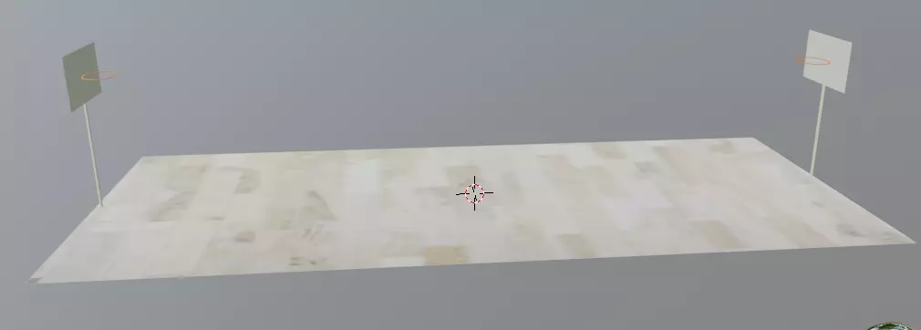 Basketball Court 3D model_0