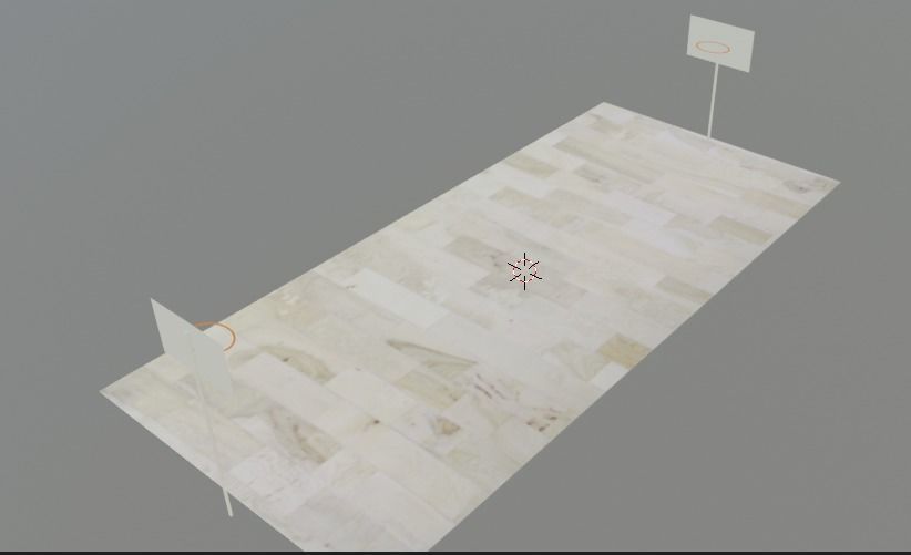Basketball Court 3D model_1