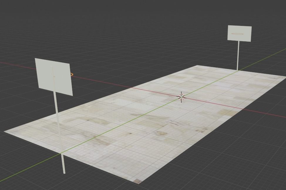 Basketball Court 3D model_2