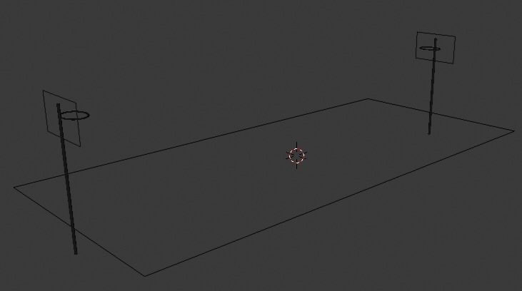 Basketball Court 3D model_6