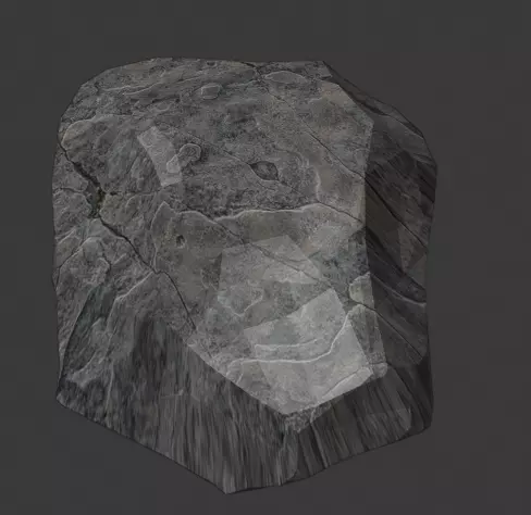 Low-Poly Rock Low-poly 3D model_0