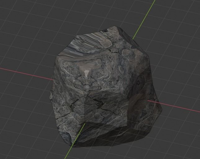 Low-Poly Rock Low-poly 3D model_6
