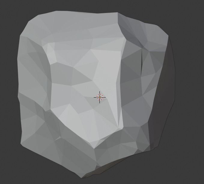 Low-Poly Rock Low-poly 3D model_3