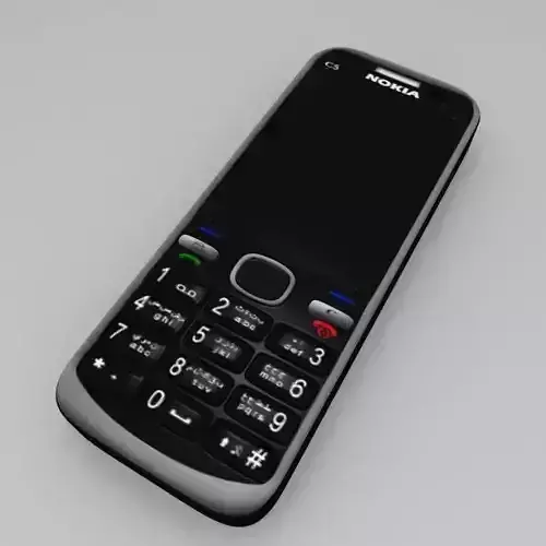 Nokia C5 Mobile Free low-poly 3D model