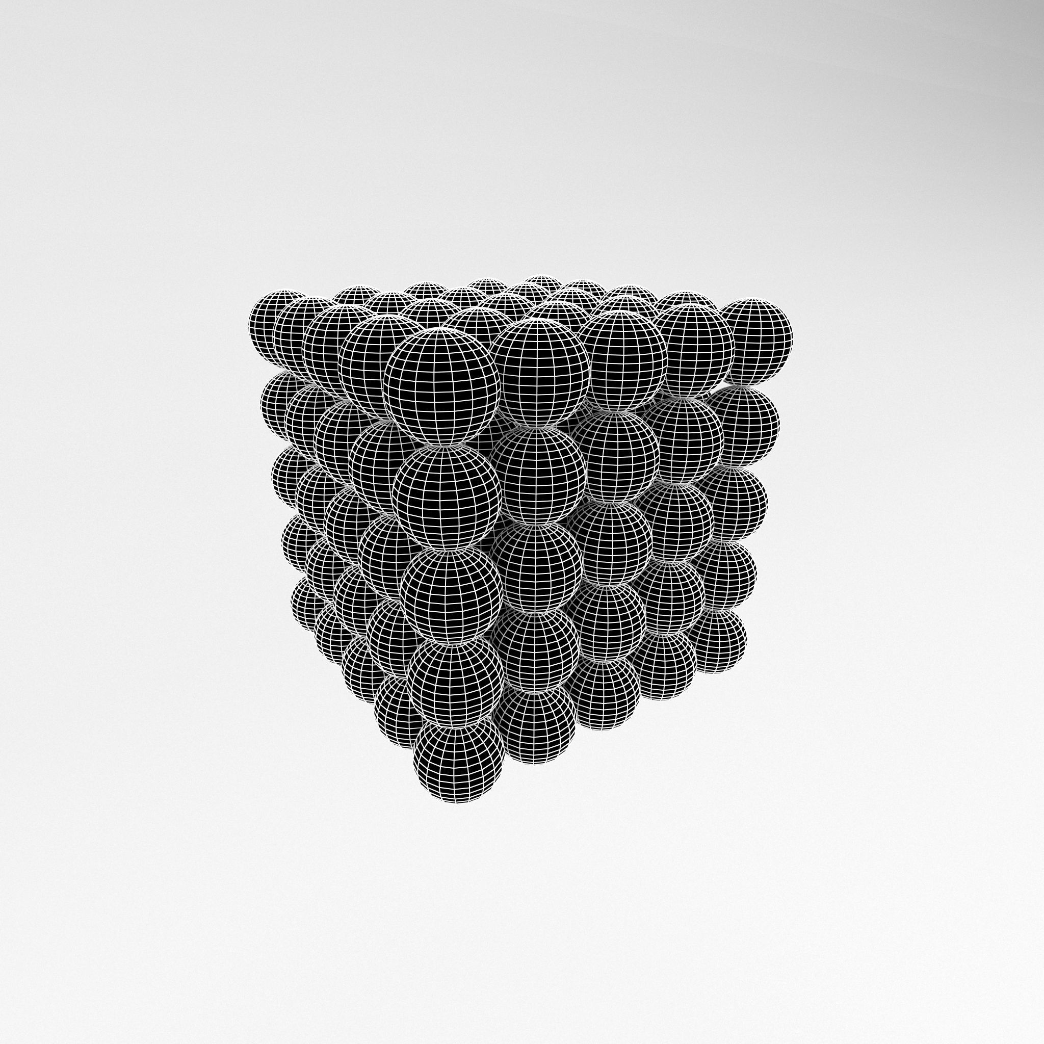 Buckyballs v1 002 Low-poly 3D model_6