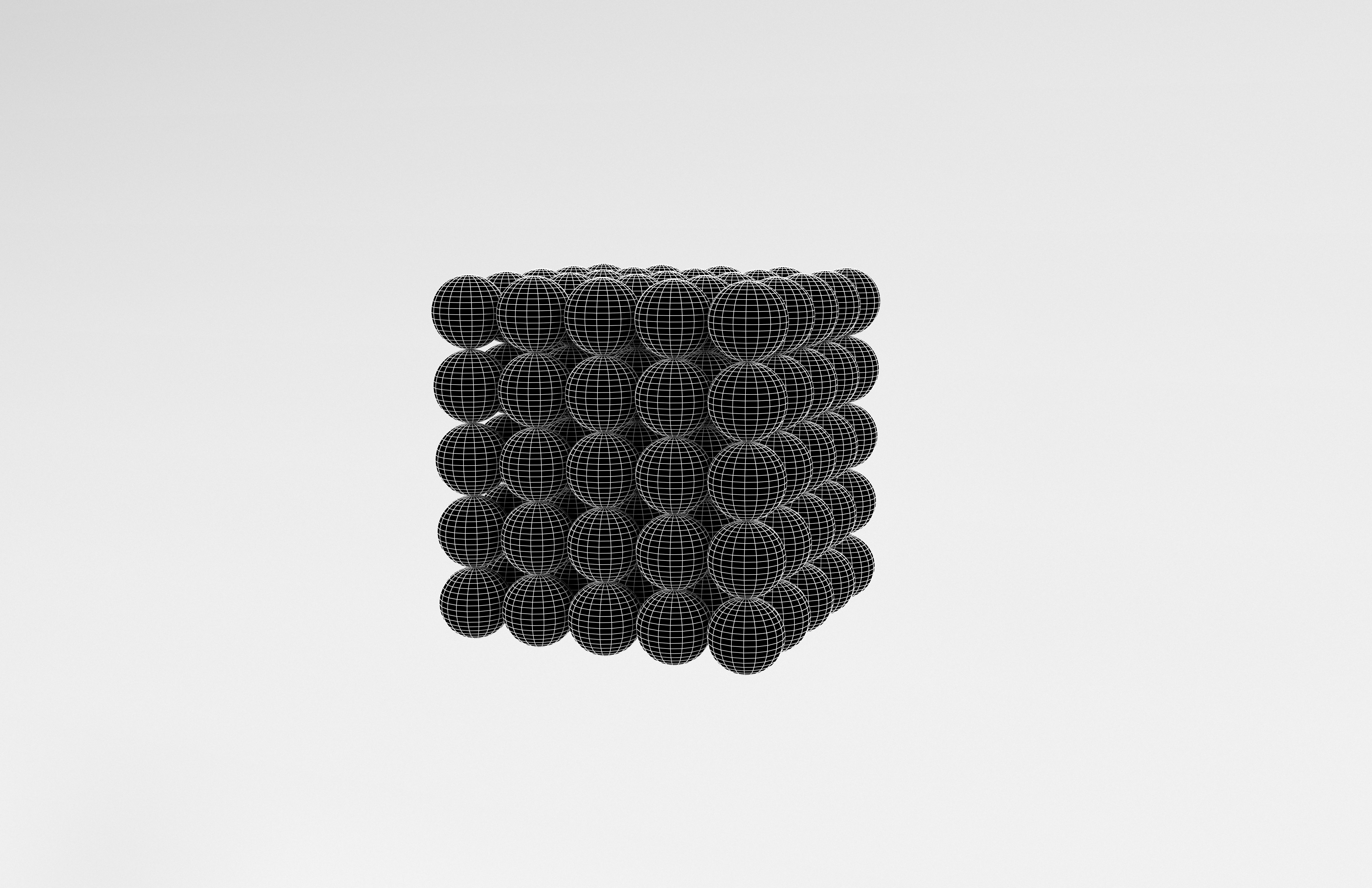 Buckyballs v1 002 Low-poly 3D model_8