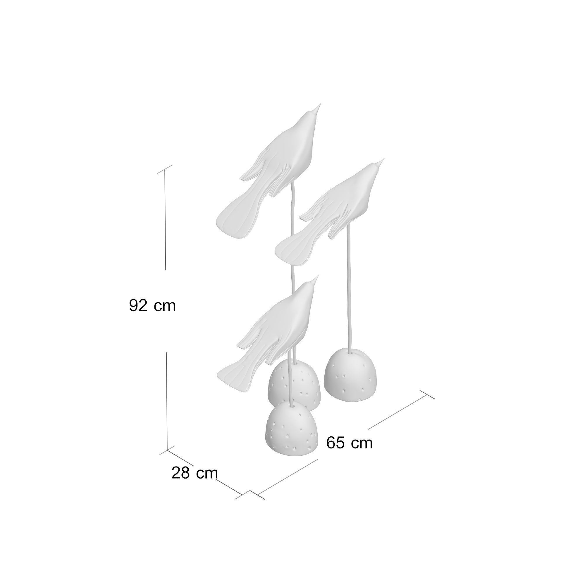 Butterfield Statue Set 3D model_1