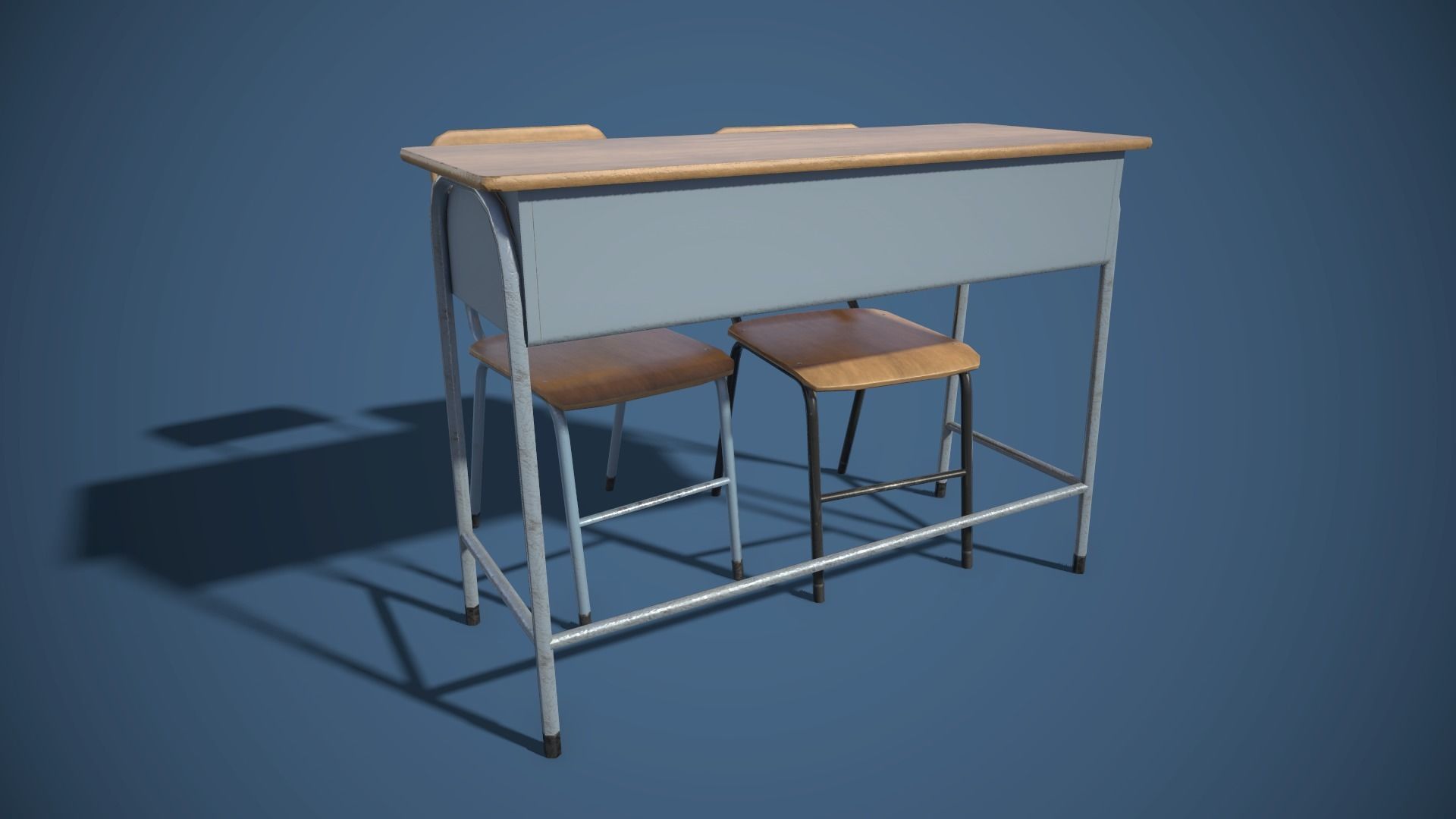 3D model Classroom Desk and Chair VR / AR / lowpoly CGTrader