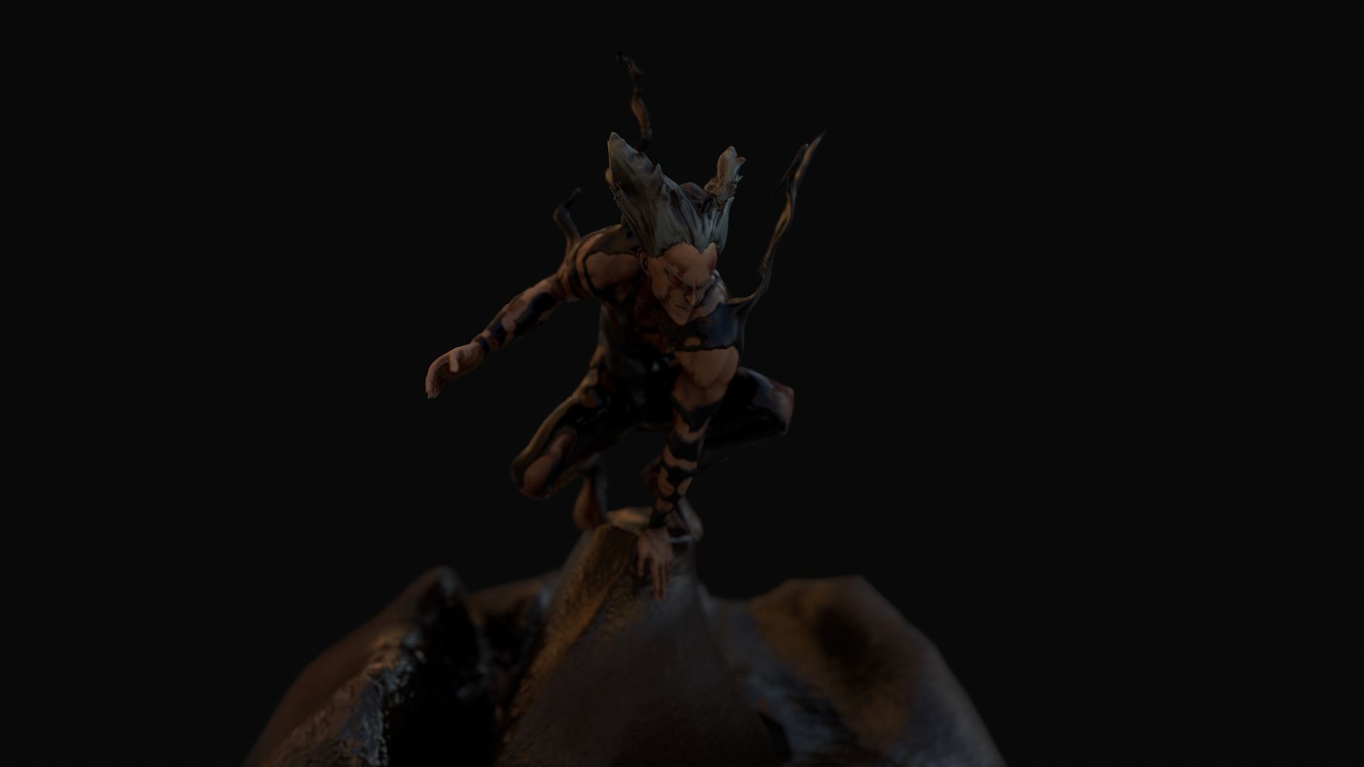 Garou from One Punch Man 3D model_5