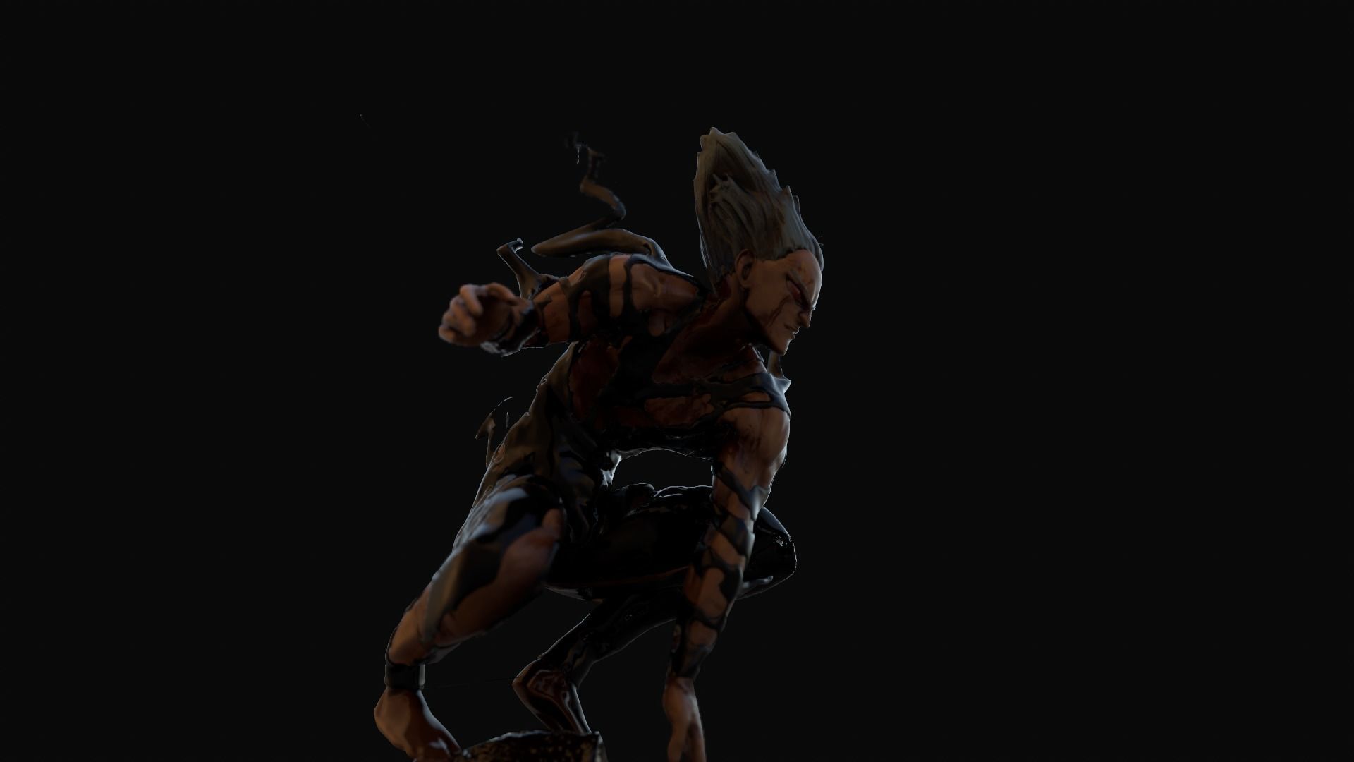 Garou from One Punch Man 3D model_6