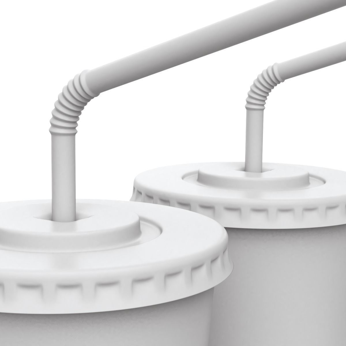 Drink Cup with Straw 3D model_12