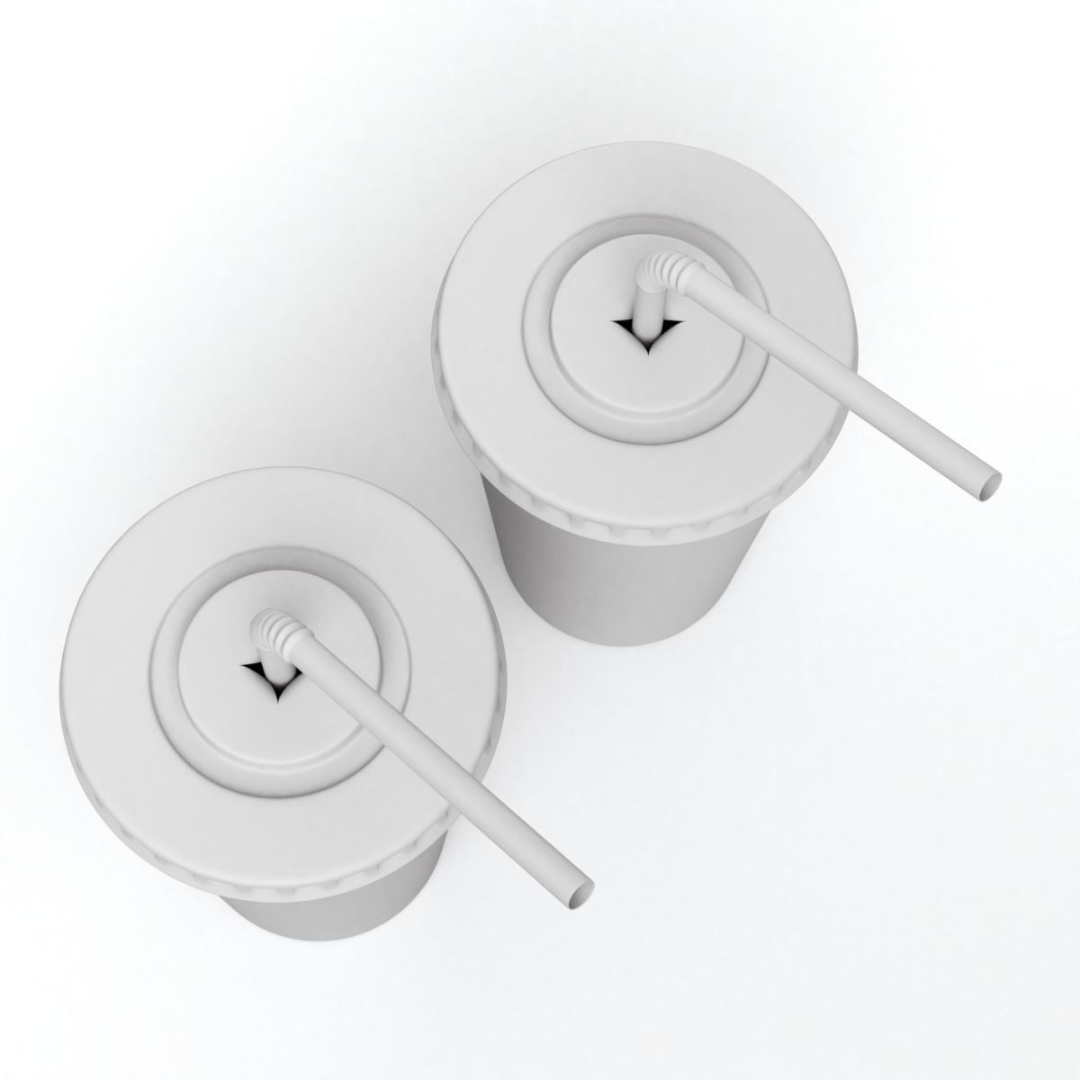 Drink Cup with Straw 3D model_10