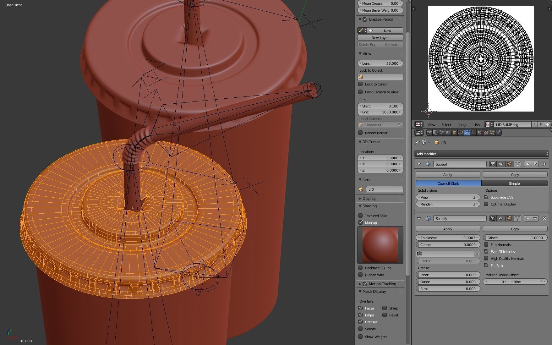 Drink Cup with Straw 3D model_14