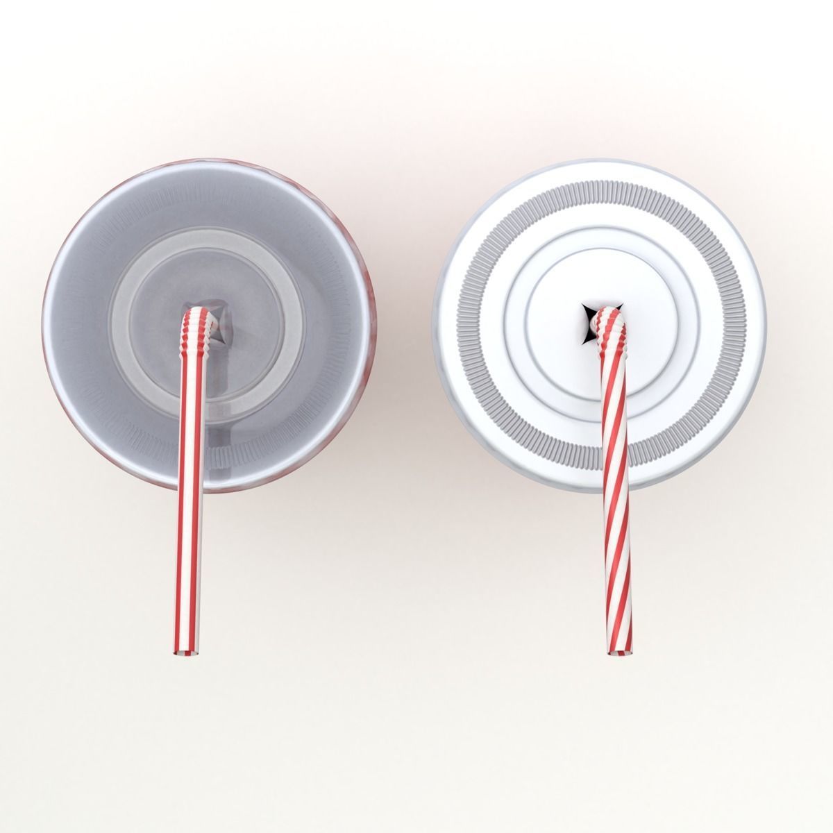 Drink Cup with Straw 3D model_7