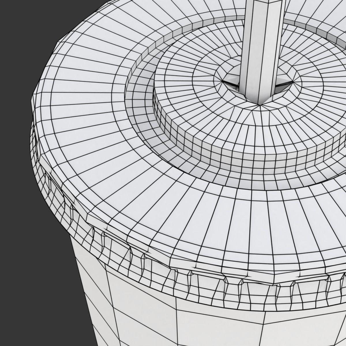 Drink Cup with Straw 3D model_18