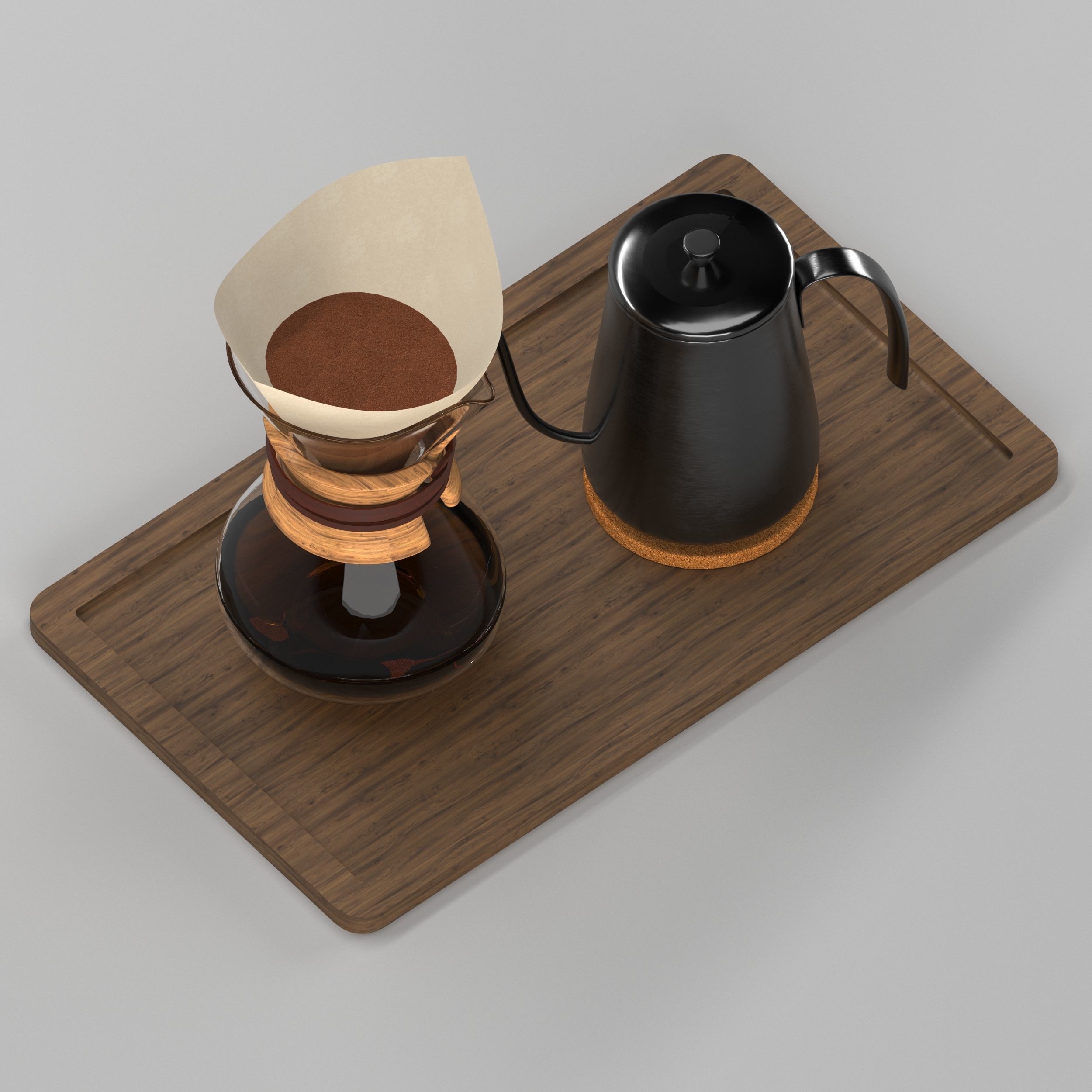 Chemex type 2 3D model_20