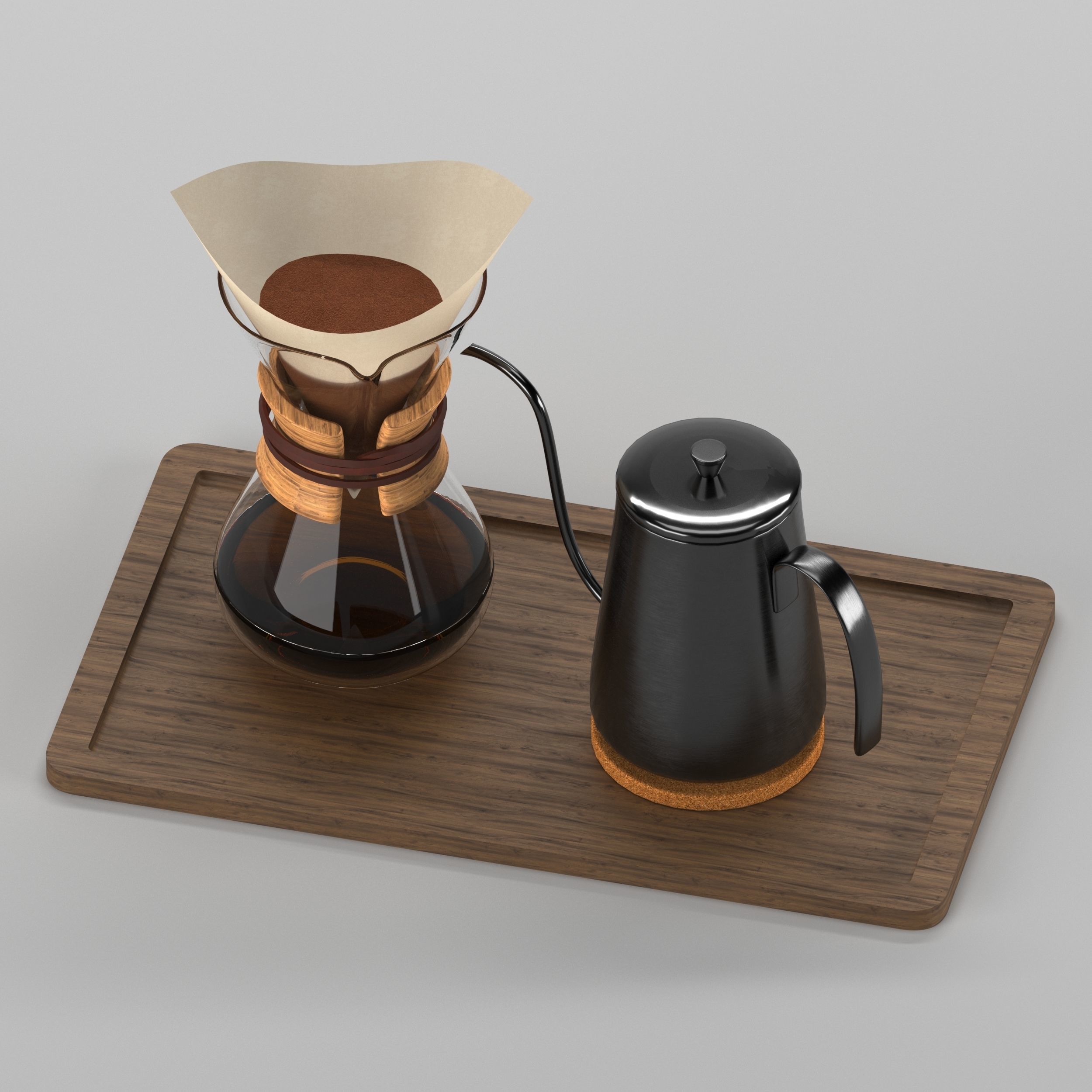 Chemex type 2 3D model_6