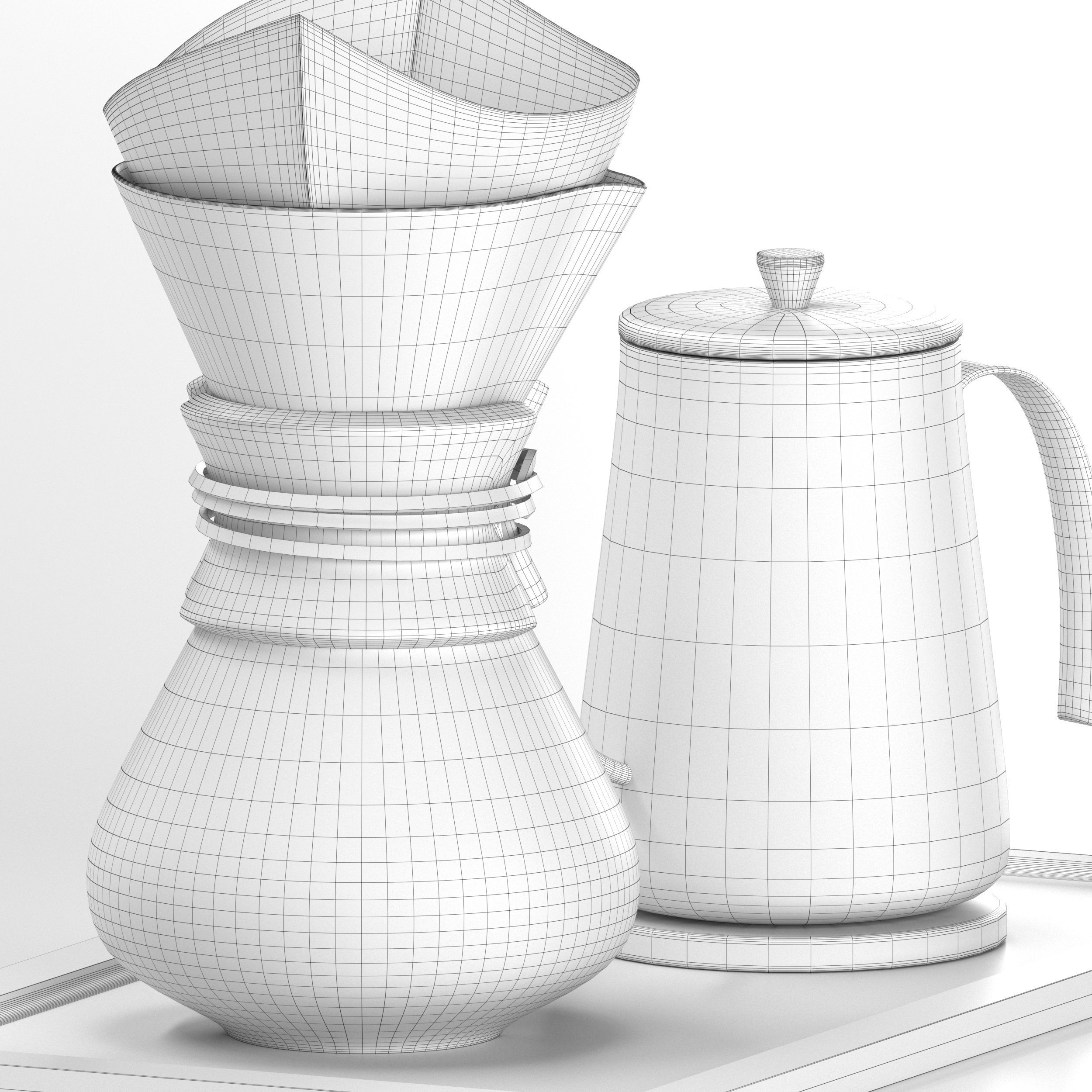 Chemex type 2 3D model_19