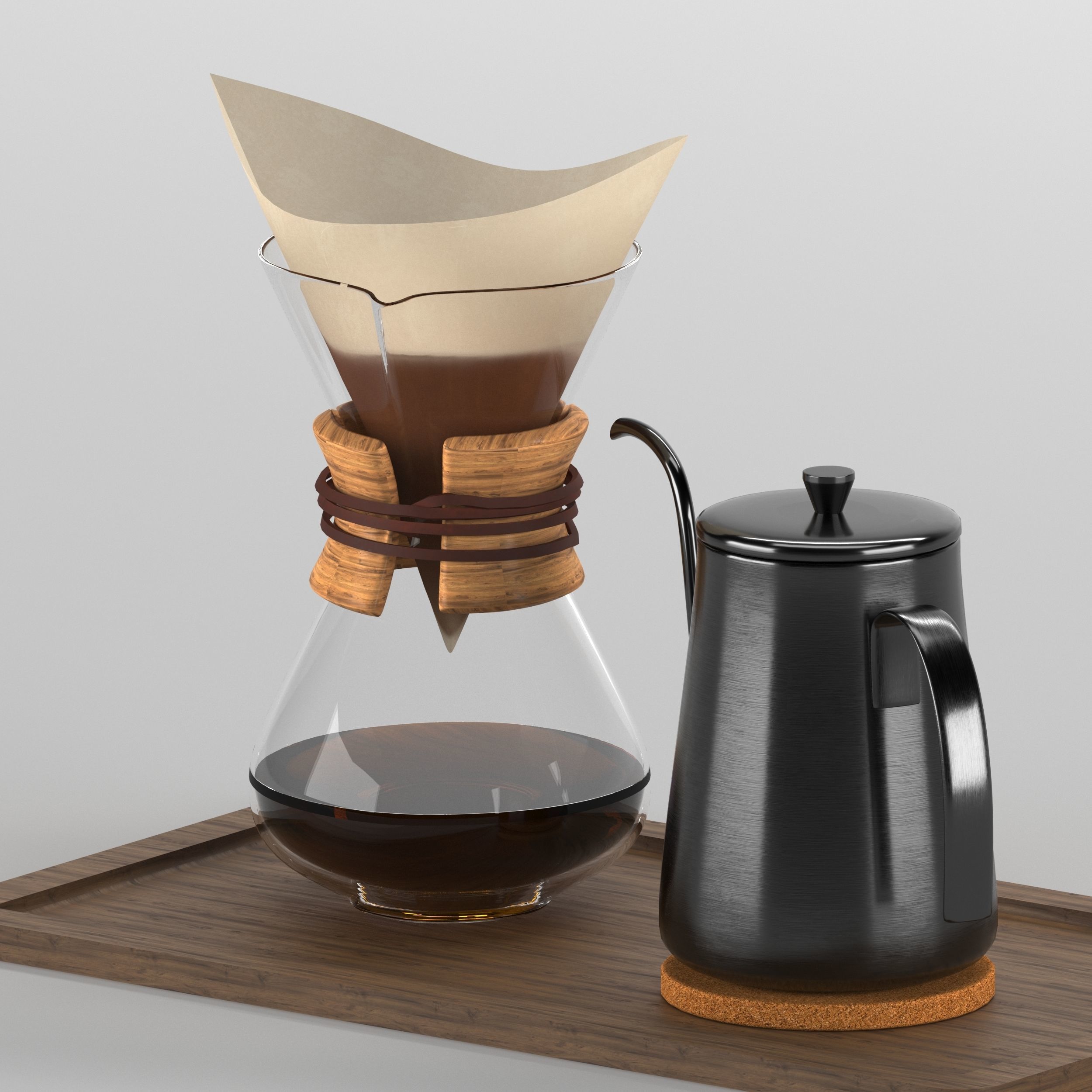 Chemex type 2 3D model_9