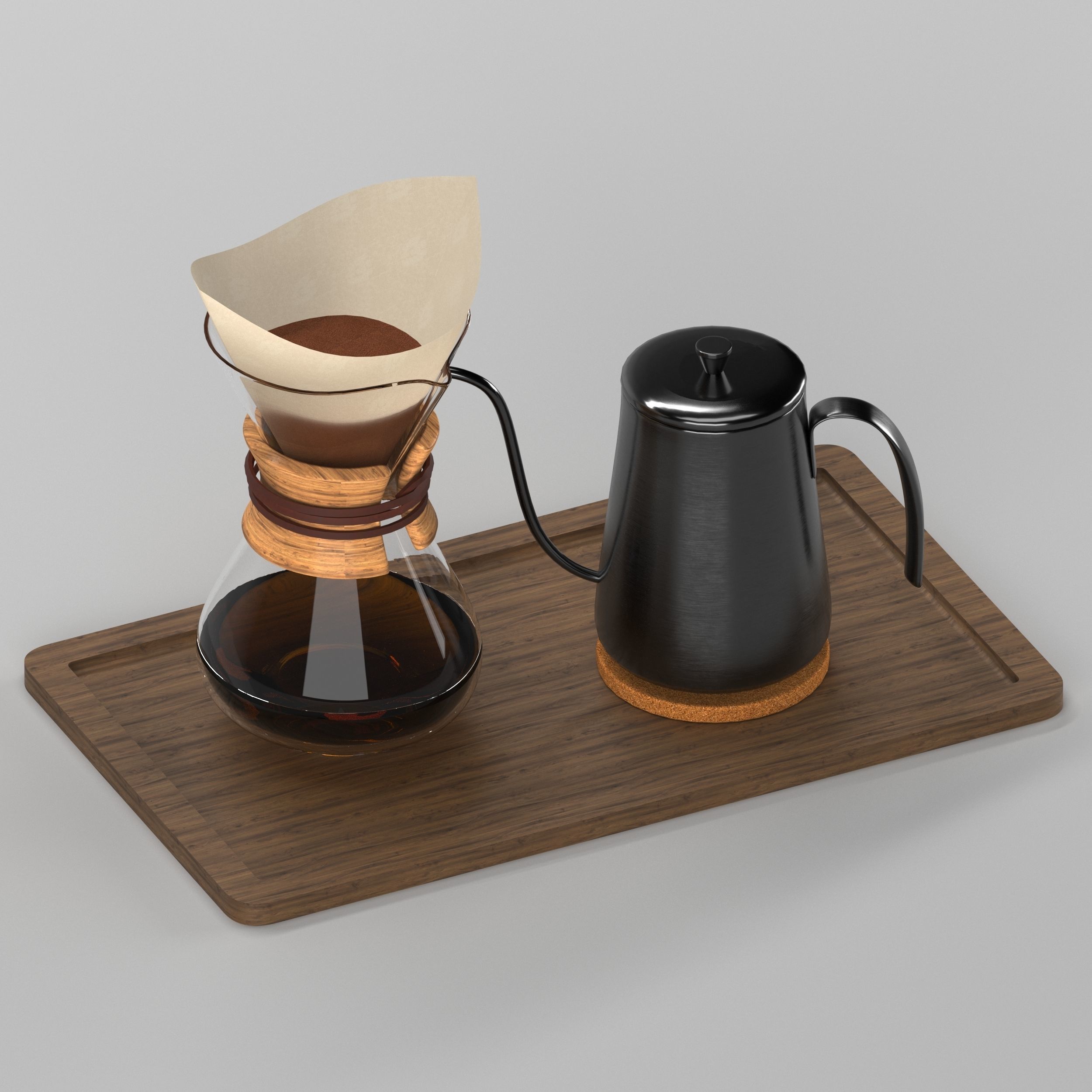 Chemex type 2 3D model_7