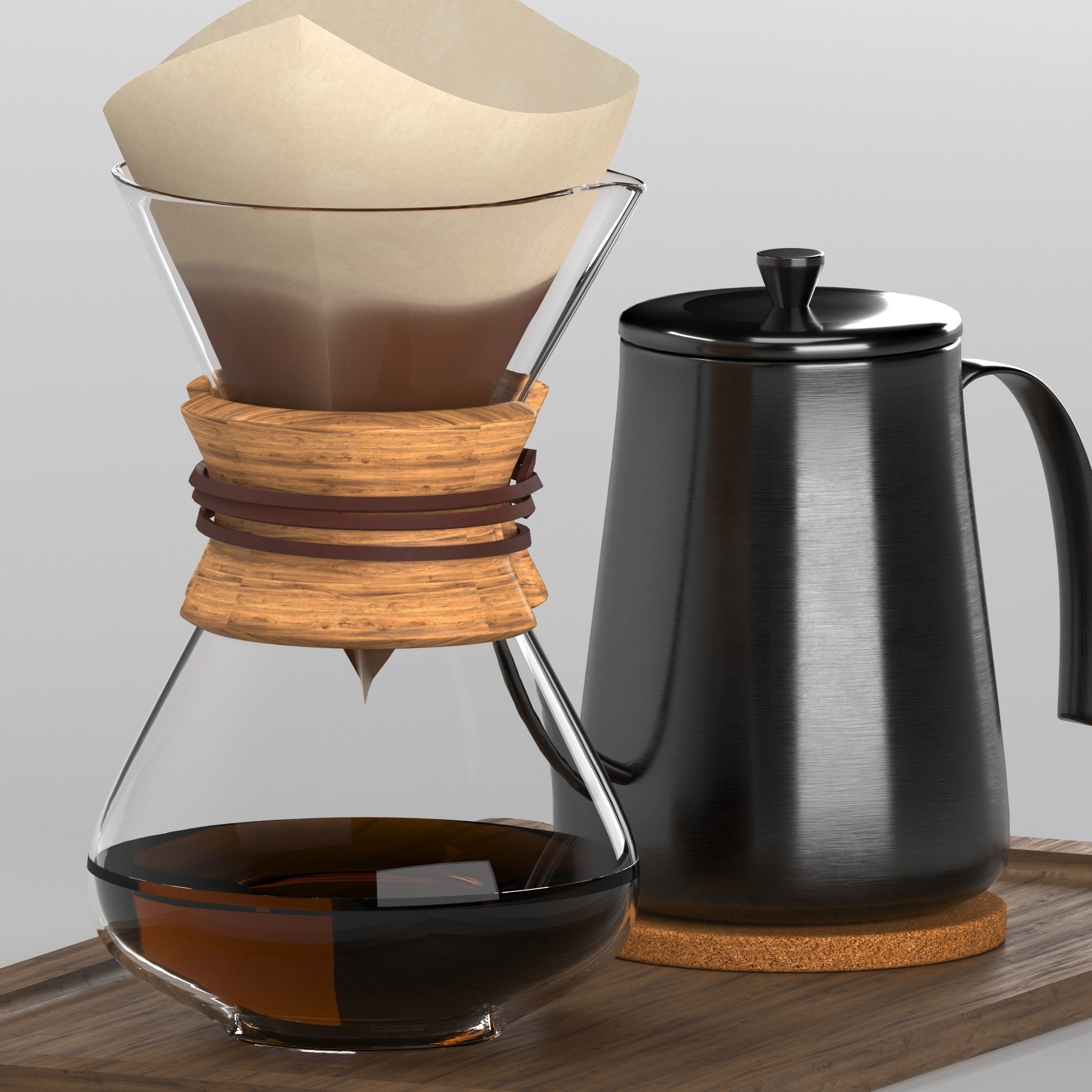 Chemex type 2 3D model_10