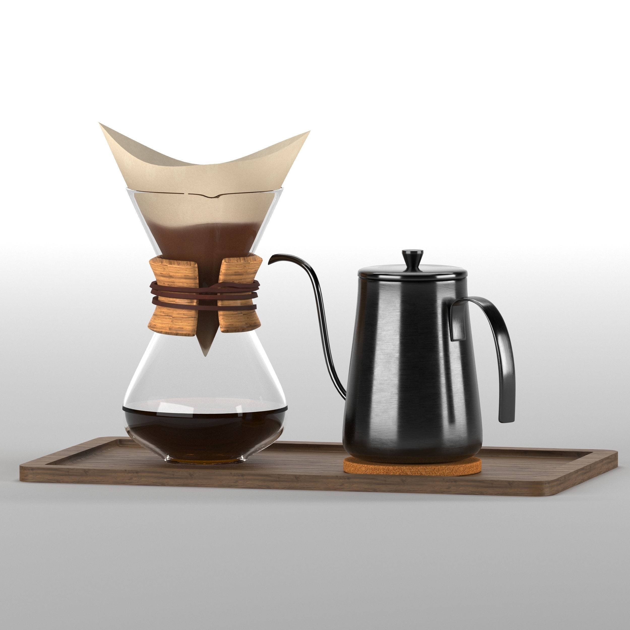 Chemex type 2 3D model_1
