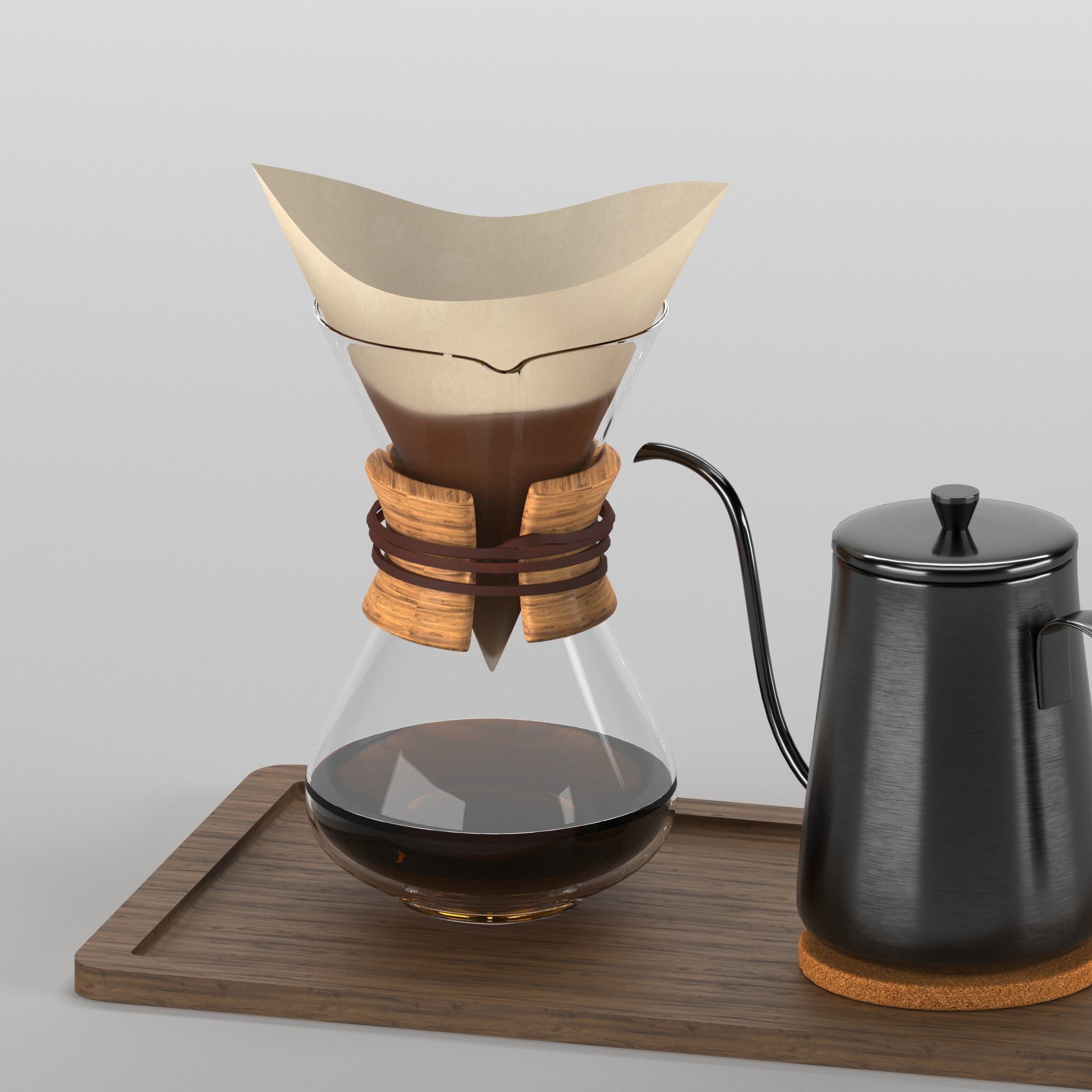 Chemex type 2 3D model_8