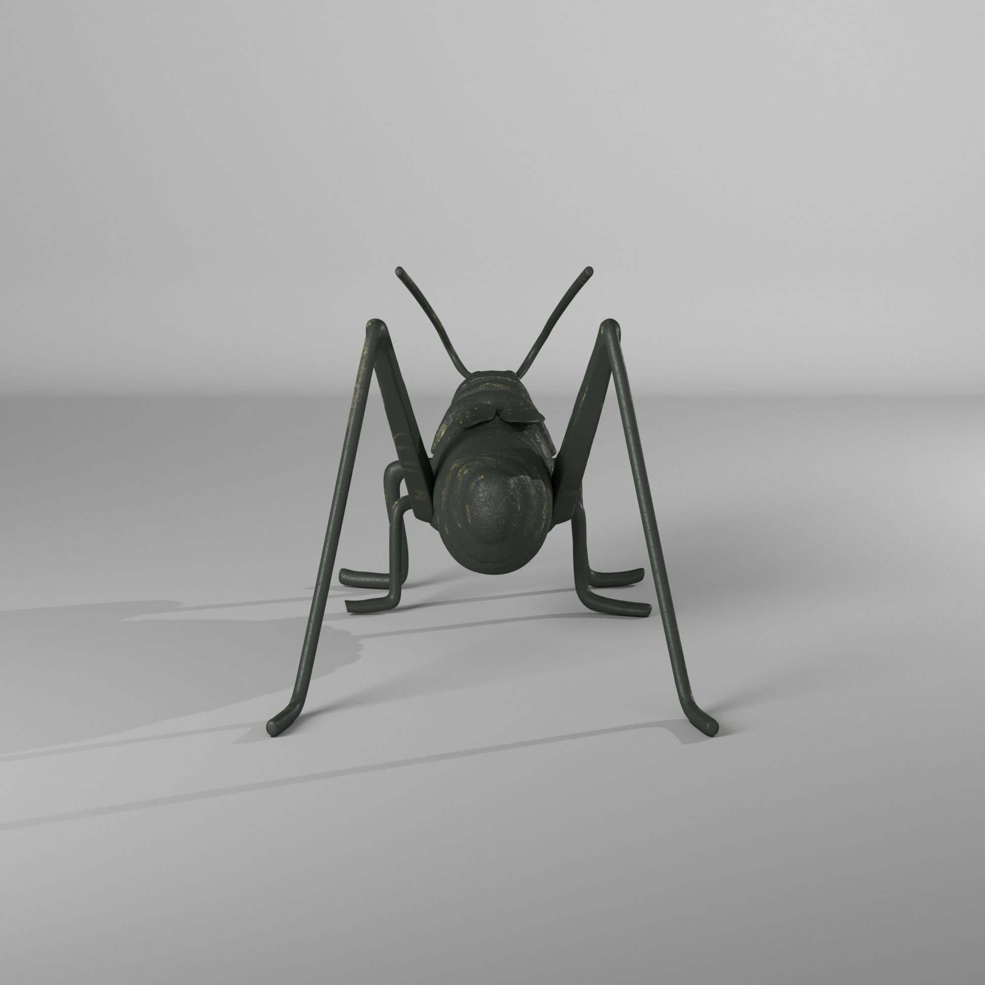 Cricket Sculpture Animal 3D model_4