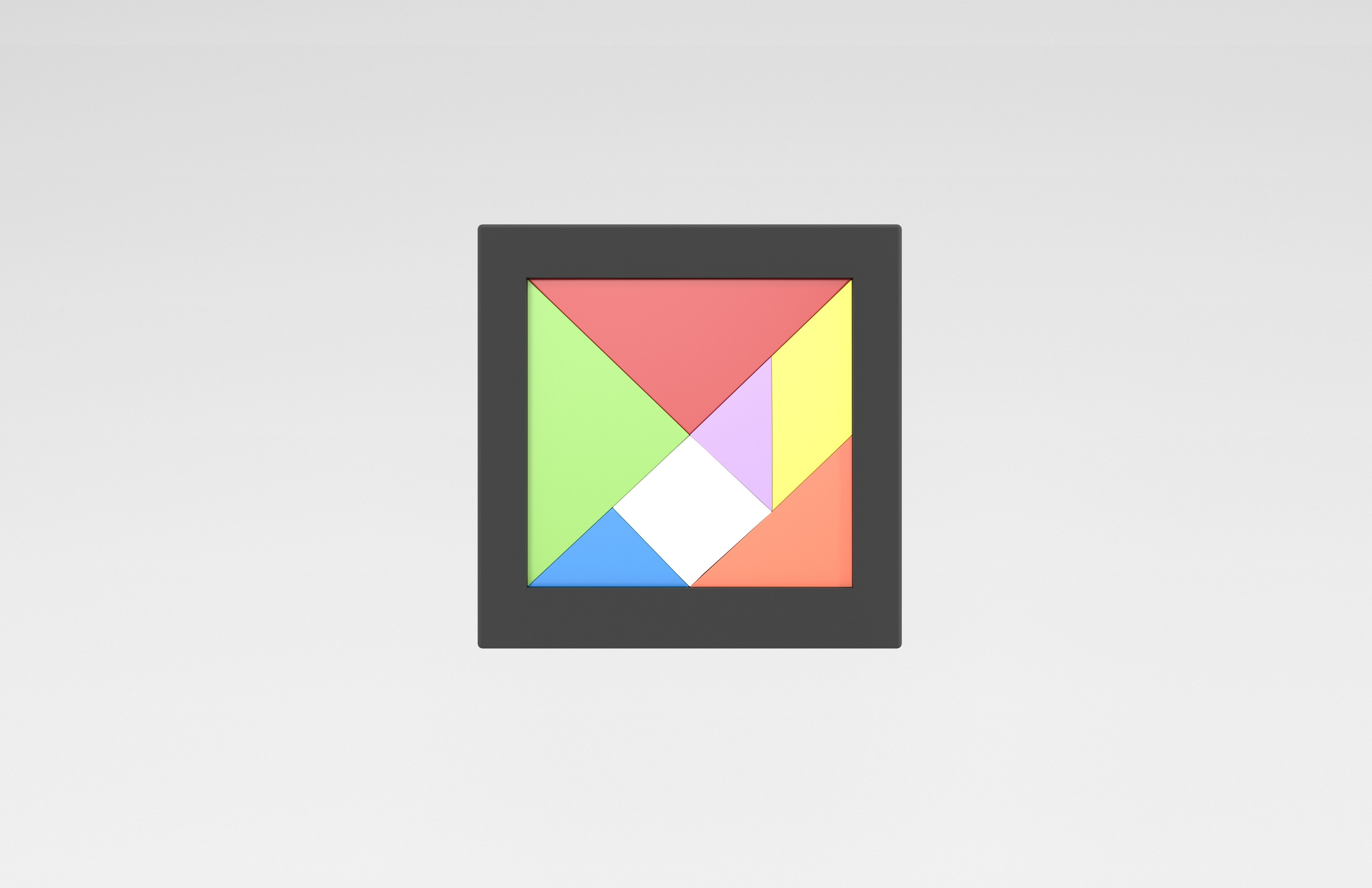 Tangram Puzzle v1 003 Low-poly 3D model_2