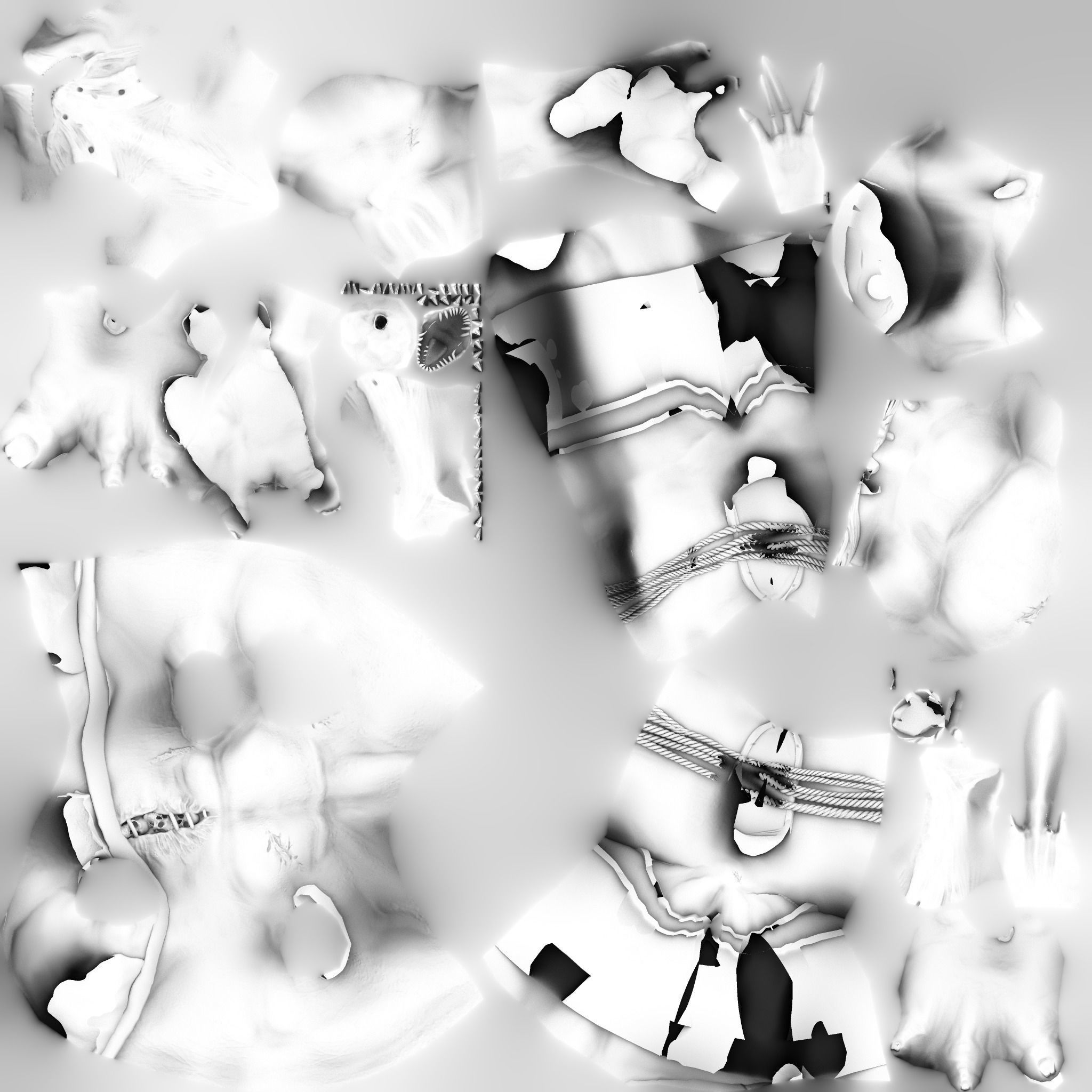 Demon low poly and printable 3D print model_8