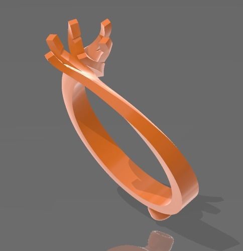 SOLITAIRE RING 3D model_1