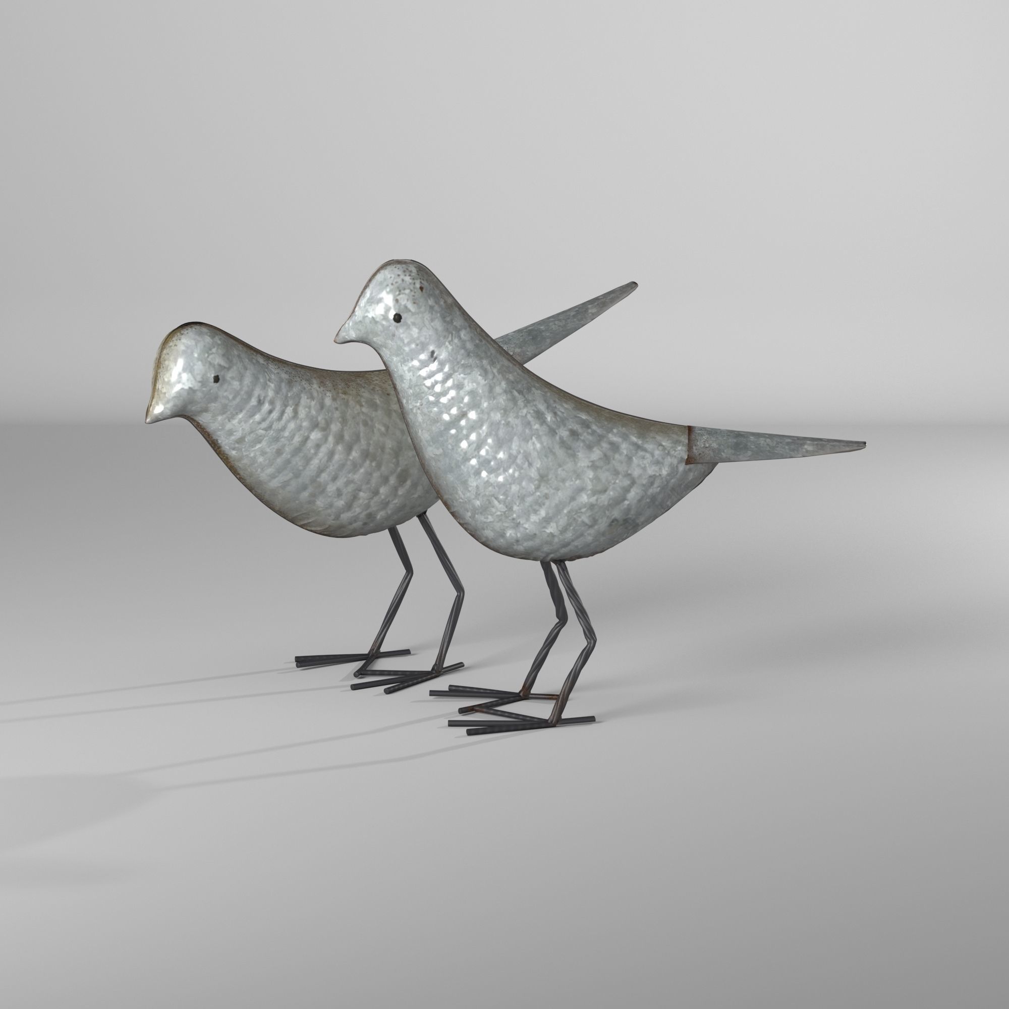 Gardner Bird Figurine Animal 3D model_5